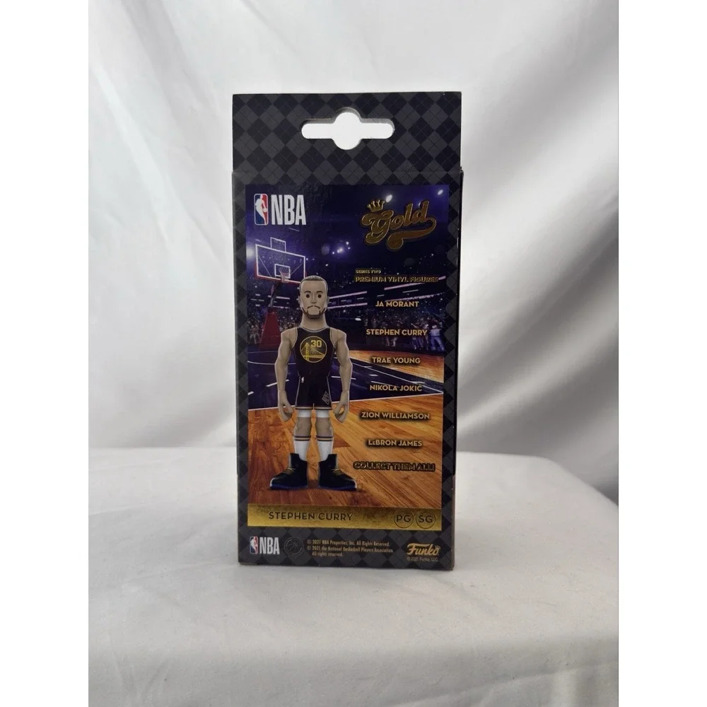 Funko Gold Stephen Curry NBA‎ Warriors Premium Vinyl Figure 5 In